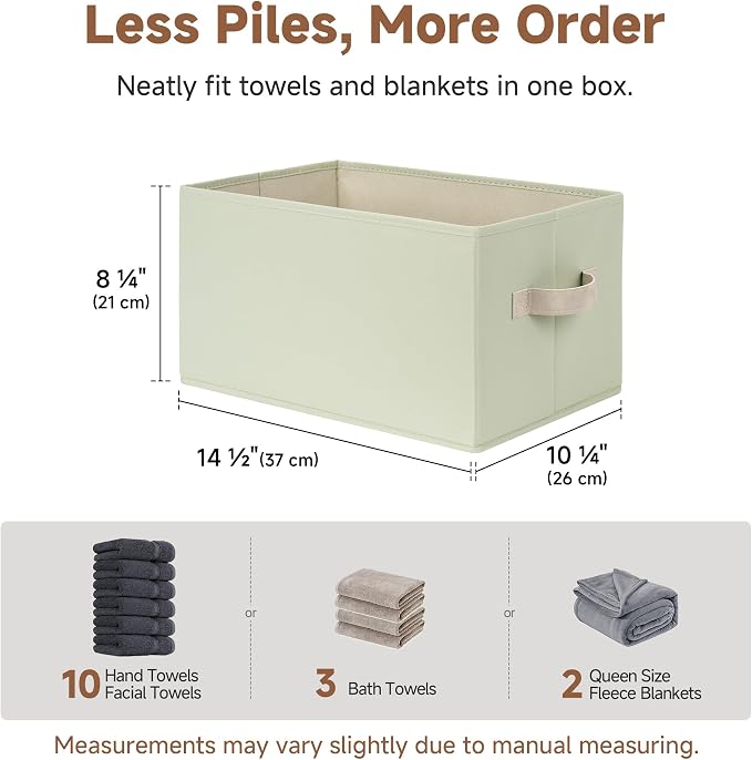 StorageWorks Storage Baskets for Shelves, Closet Organizers and Storage Basket - Image 3