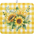 Spring Summer Dish Drying Mat 16x18 Inch Absorbent Reversible Sunflower Drying by Kawani