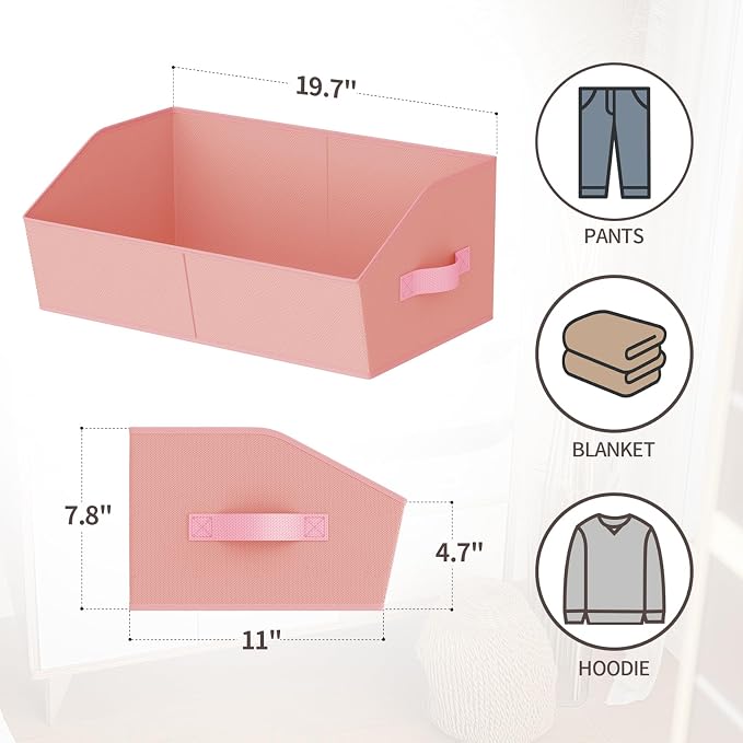 Homsorout Storage Bins for Shelves - Image 2