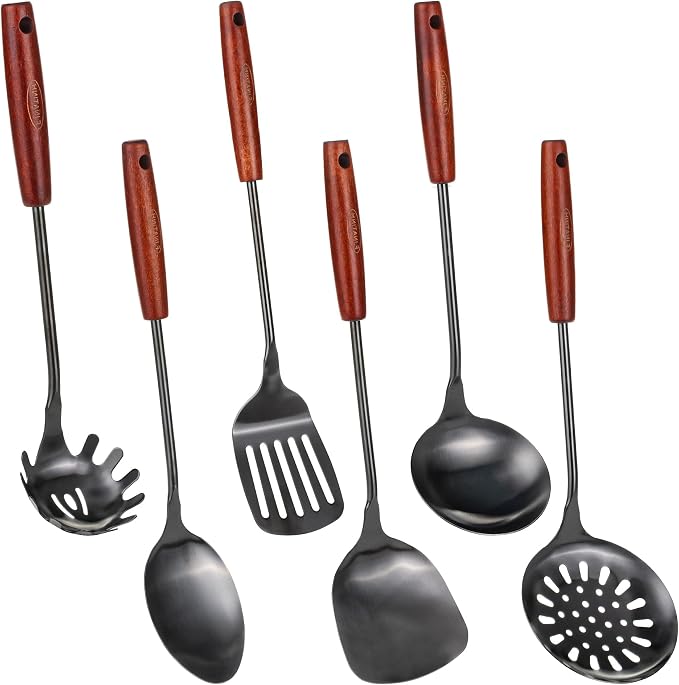 FJNATINH 304 Stainless Steel Kitchen Utensil Sets by HOMEKITCHENTOOL