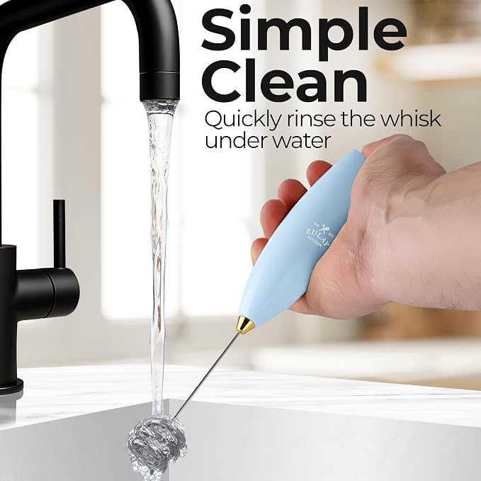 Zulay Kitchen Patented Tornado Triple Whisk Milk Frother - Image 9