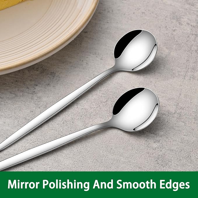 5.1 Inches Stainless Steel Coffee & Tea Spoon, 6-Piece Cute Mini Spoons - Image 4