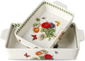 Ceramic Papaver rhoeas Baking Casserole Dish by Howise