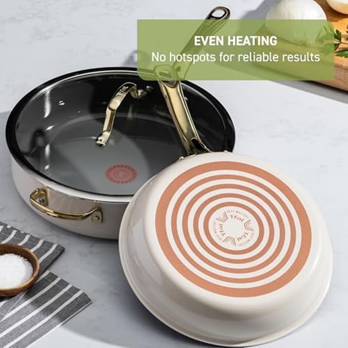 T-Fal Preserve Ceramic Nonstick Frying Pan 2-Pc Set, 8.5" & 11", Oven Broiler - Image 6