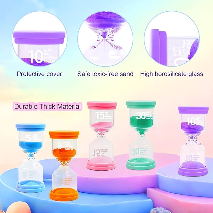 Sand Timer Set 3/5/10/15/30 Minutes - Image 4