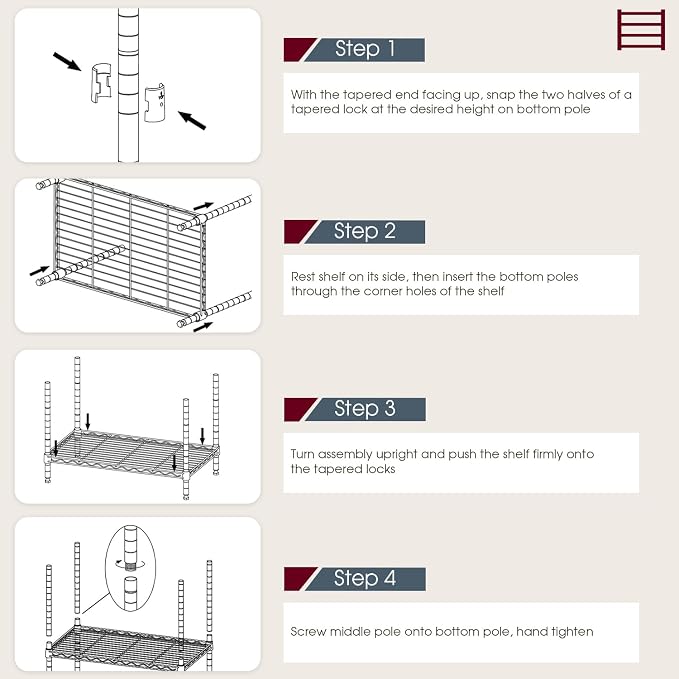 BestOffice | 6-Tier Wire Storage Shelves - Image 6