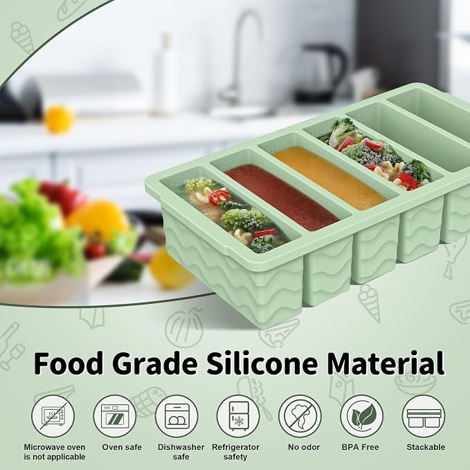 2-Pack Silicone Freezer Trays - Image 2