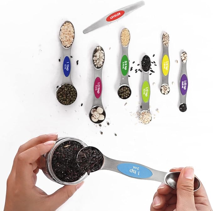 Magnetic Measuring Spoons Set Stainless Steel - Image 6