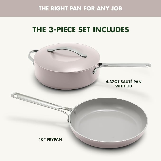 GreenPan Nova 10” Frying Pan Skillet and 4.37QT Sauté Pan - Image 4