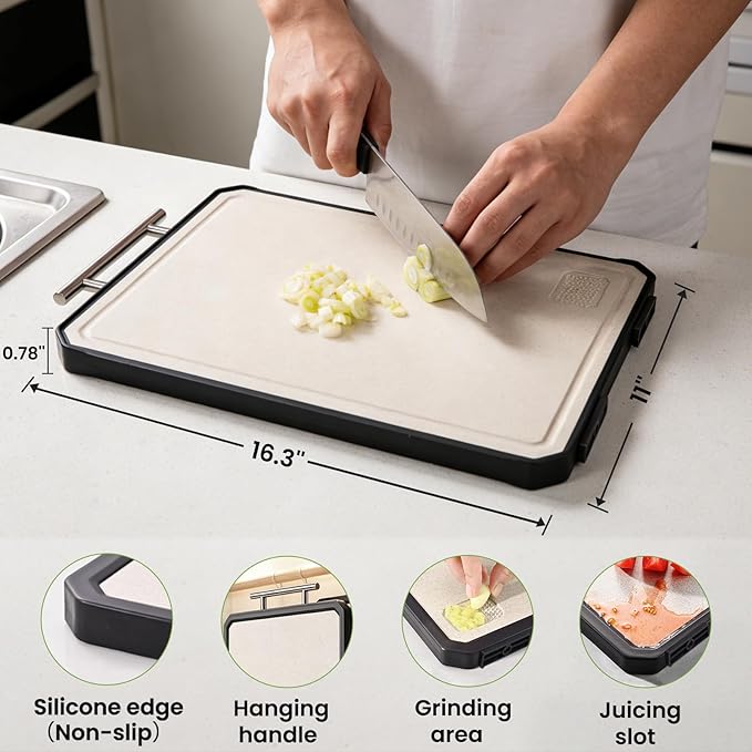 Titanium Cutting Board for Kitchen, Double Sided Titanium Cutting Board - Image 2