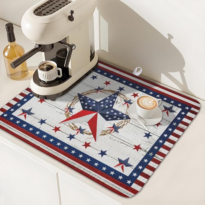 4th of July Patriotic Dish Drying Mat - Image 7