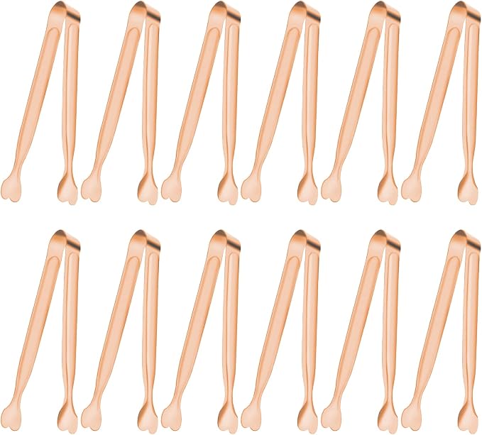 Small Serving Tongs, Anytrp 12-Pack Stainless Steel Sugar Tongs, 5.3inch by Unknown
