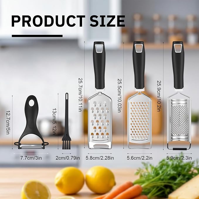 5 Pcs Zester Grater Set Cheese Grater - Image 2