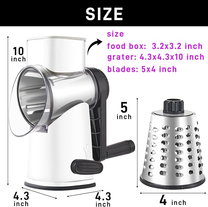 Weltonhm Rotary Cheese Graters - Image 8