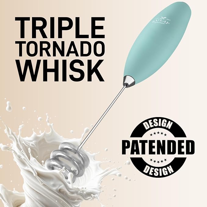 Zulay Kitchen Patented Tornado Triple Whisk Milk Frother - Image 6