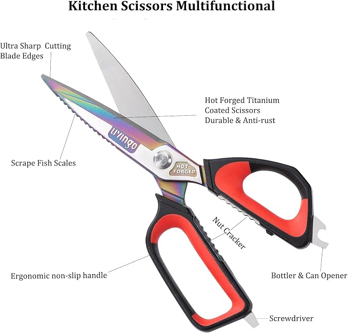LIVINGO Heavy Duty Kitchen Shears - Image 5