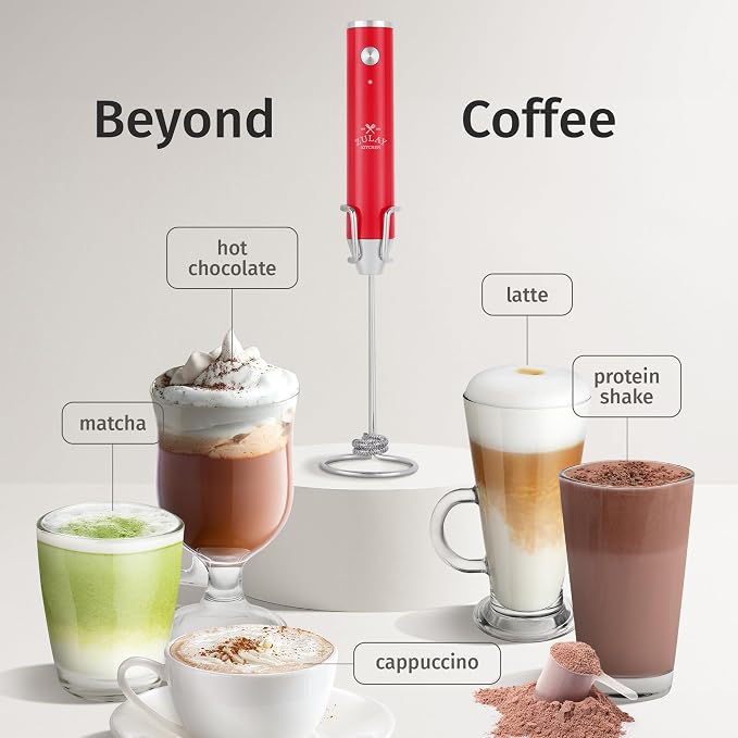 Zulay Kitchen Rechargeable Milk Frother Handheld Lux - Image 3
