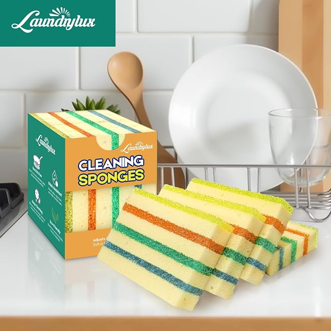 LAUNDRYLUX 6 Pack Scrub Sponge - Image 8