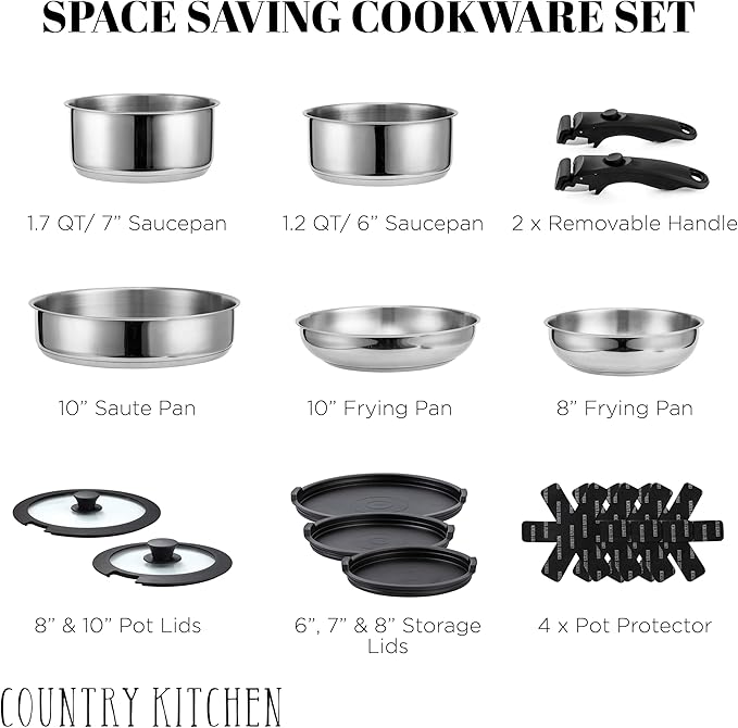 Country Kitchen Cookware Set - Image 2