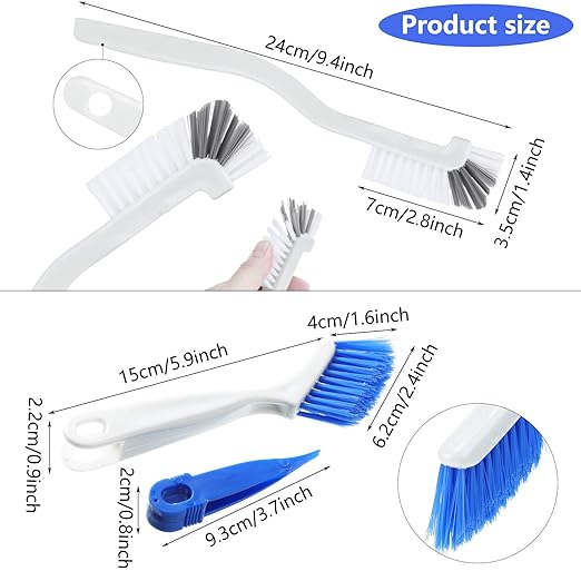 Patelai 4 Pieces Cleaning Brush Sets Small Scrub Brush Household Use - Image 2