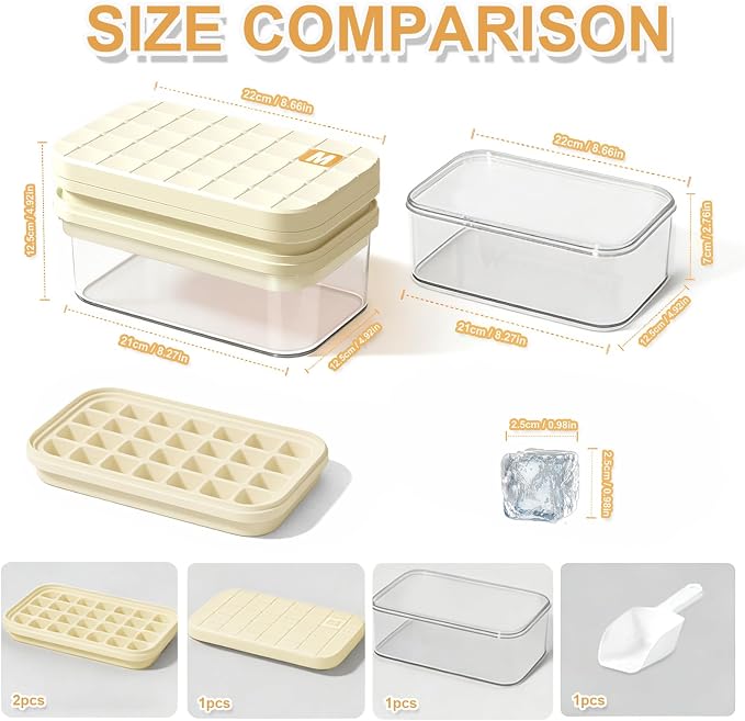 Ice Cube Tray - Freezer Ice Tray Ice Mold Ice Maker - Image 5