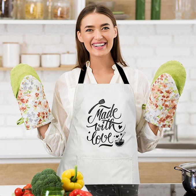 Jeyiour 3 Pack Funny Cooking Aprons Women Oil-proof Kitchen Aprons - Image 3