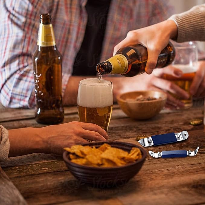 3 Pieces Magnetic Bottle Openers Can Opener Classic Beer Opener Stainless Steel - Image 6