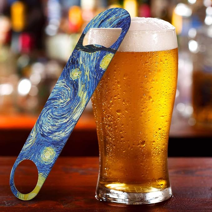 Starry Night Stainless Steel Bottle Opener Van Gogh Oil Panting Art Classic - Image 5
