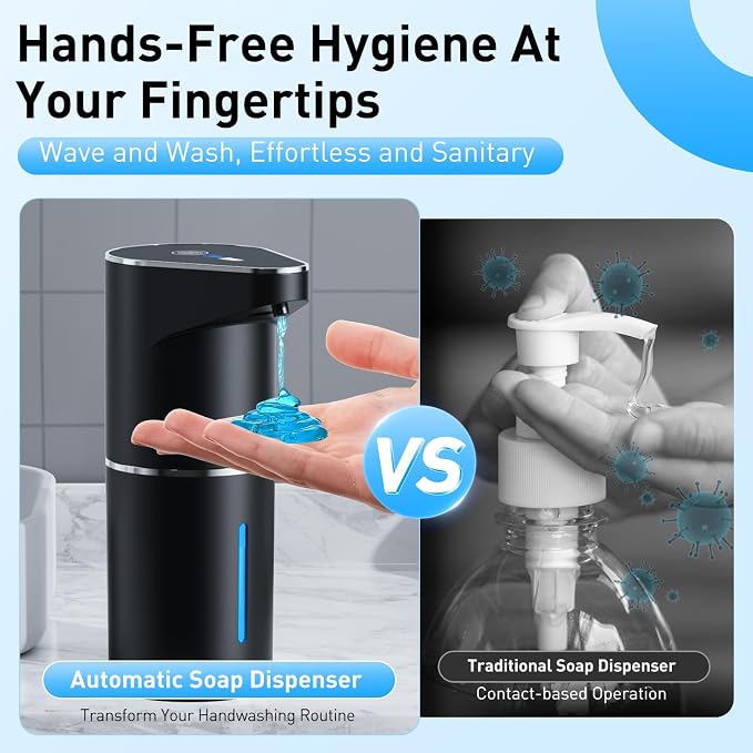 Fantictas Automatic Soap Dispenser, Touchless Hand Wall Mount Rechargeable 3 - Image 7