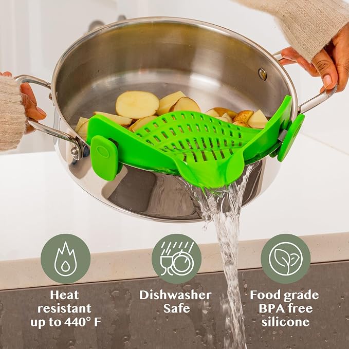 Kitchen Gizmo Snap N' Strain Clip On Strainer - Image 5