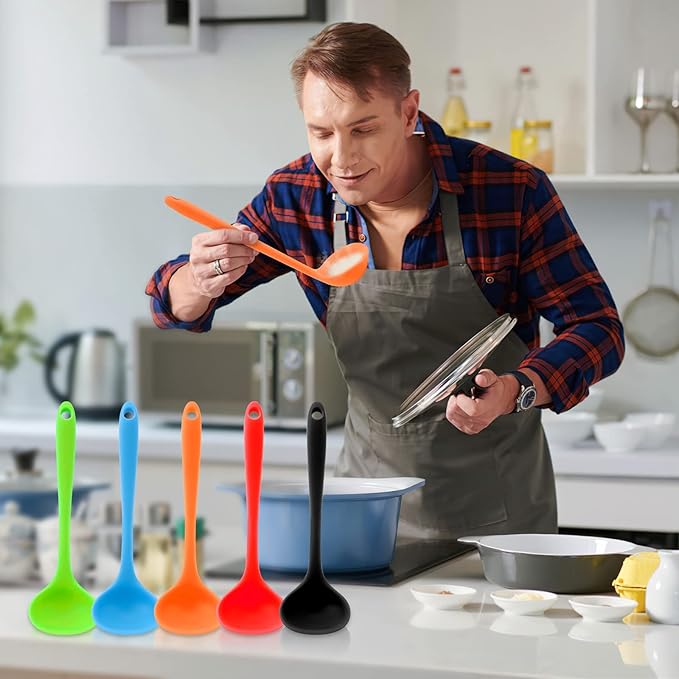 5 Pieces Silicone Ladles for Cooking - Image 5