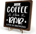 Coffee Bar Decor Sign, Rustic Wooden Plaque by DMADNF