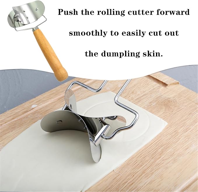 2 PCS Dumpling Cutter Sturdy Dumpling Maker Dumpling Wrapper Skin Dough Cutter - Image 5