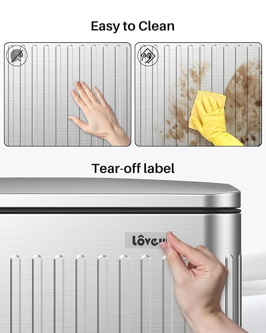 Lovewind 60 Liter/ 16 Gallon Stainless Steel Trash Can - Image 4