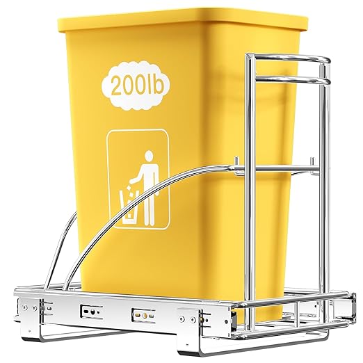 ANASTA Single Pull Out Trash Can Under Cabinet 7-13 Gal, Heavy Duty Under Sink by ANASTA