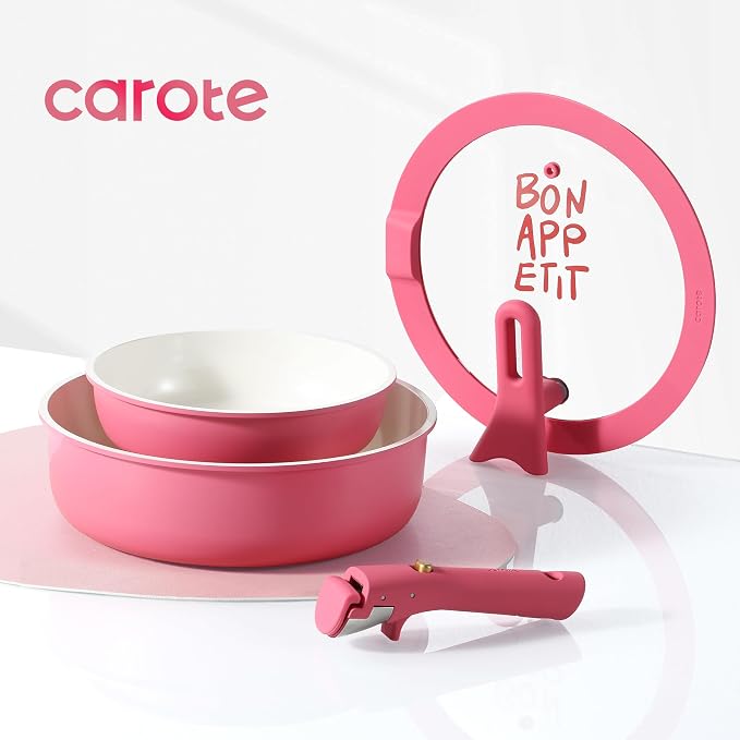 CAROTE Ceramic Pots and Pans Set Non Stick, Nonstick Kitchen Cookware Sets - Image 2
