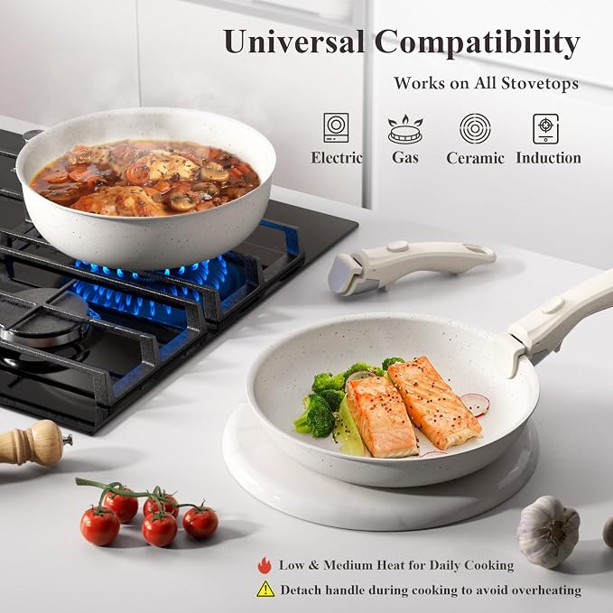 Bazova 22-Piece Pots and Pans Set Non Stick - Image 4