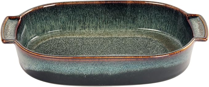 Ceramic Oval Casserole Baking Dish, 1.8 Quarts Baking Dish by LIUYWYHCF