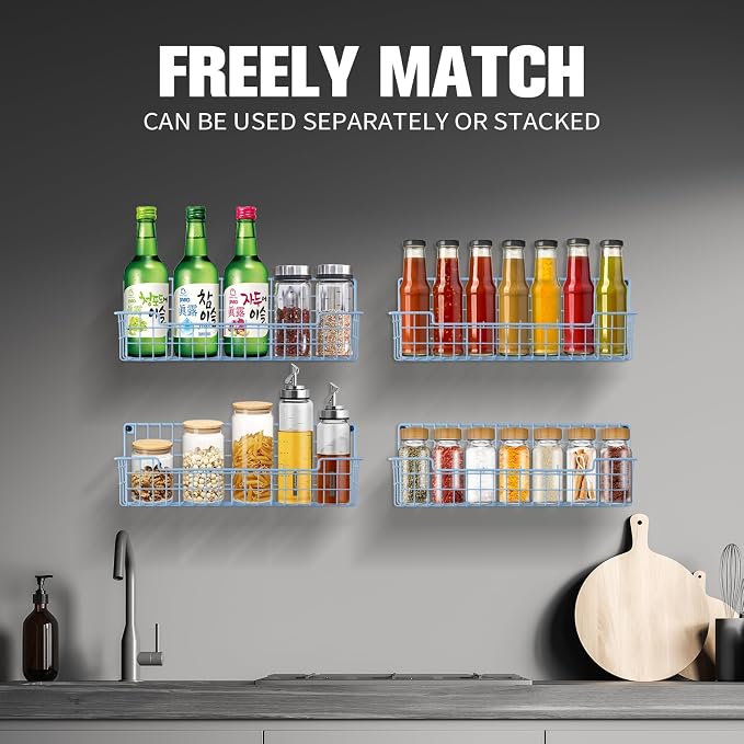 Spice Rack Wall Mount, Wall Spice Organizer - Image 5