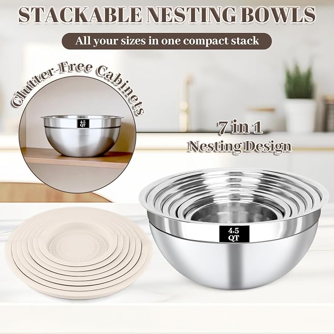 Mixing Bowls with Lids Set - Image 4