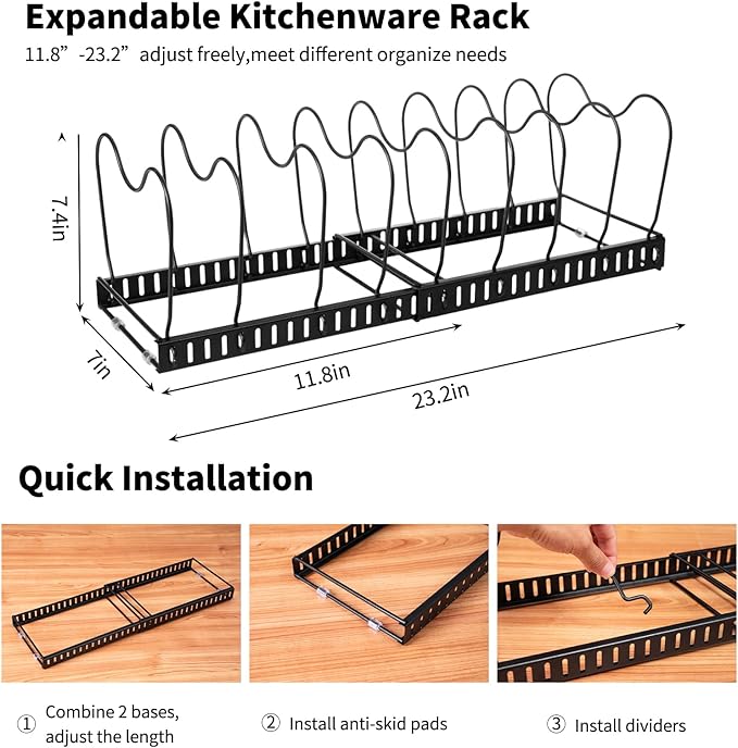 FrutPunch Pots and Pans Organizer, Rack - Image 2