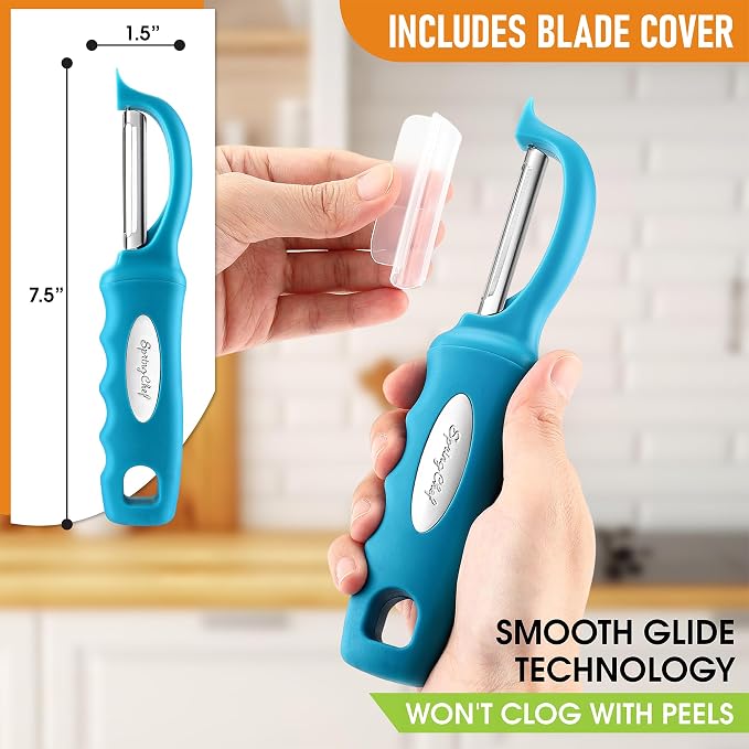 Spring Chef Stainless Steel Swivel Potato Peelers - Image 3