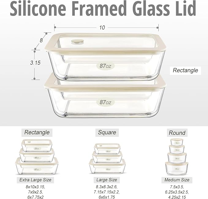 Urban Green Glass Food Container Set - Image 3