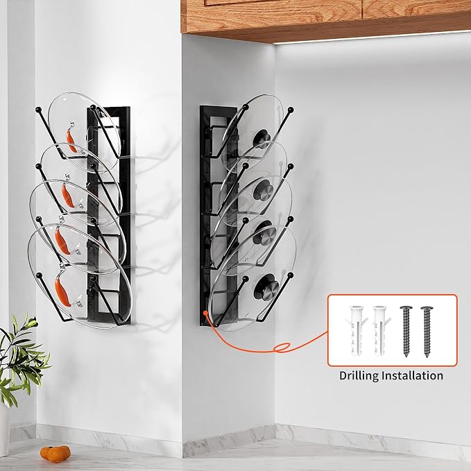 Cisily 8 Layers of Adjustable Pot Lid Organizer Rack - Image 6