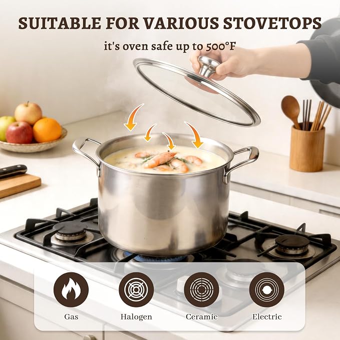 Titanium Stock Pot, 7QT StockPot - Image 5