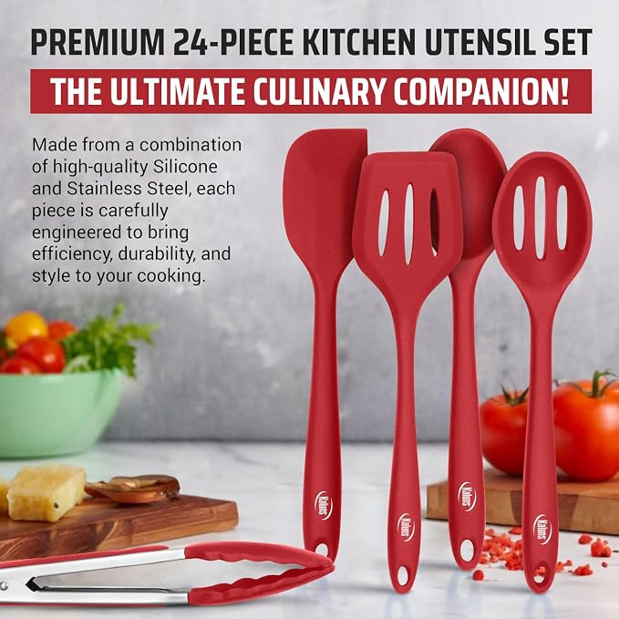 Kaluns Silicone Kitchen Utensils Set 24 Pcs Cooking Utensils Set - Image 3