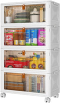 YFXCVSL 4 Tier Plastic Storage Bins by YFXCVSL