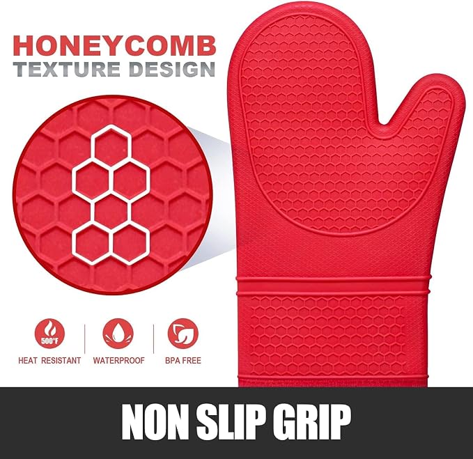 Rorecay 6pcs Oven Mitts and Pot Holders Sets - Image 3