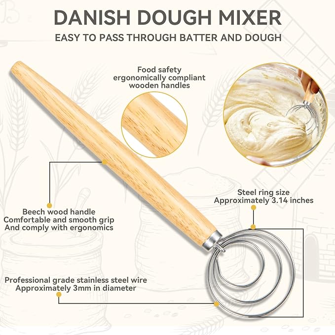 Danish Dough Whisk - Image 3
