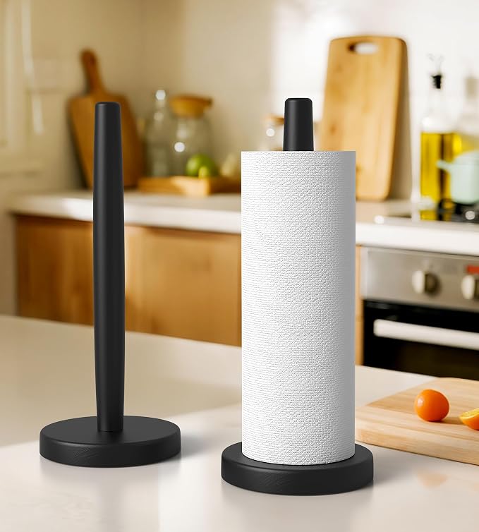KitchLife Wooden Paper Towel Holder Countertop - Image 5